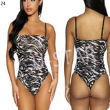 Zebra print  sleeveless bodysuit