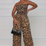 Leopard stylish jumpsuit