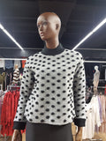 Knitted dotted jersey