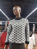 Knitted dotted jersey